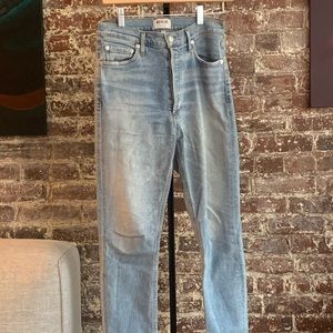 AGOLDE Nico High Rise Slim Fit Jeans, Embark color EUC